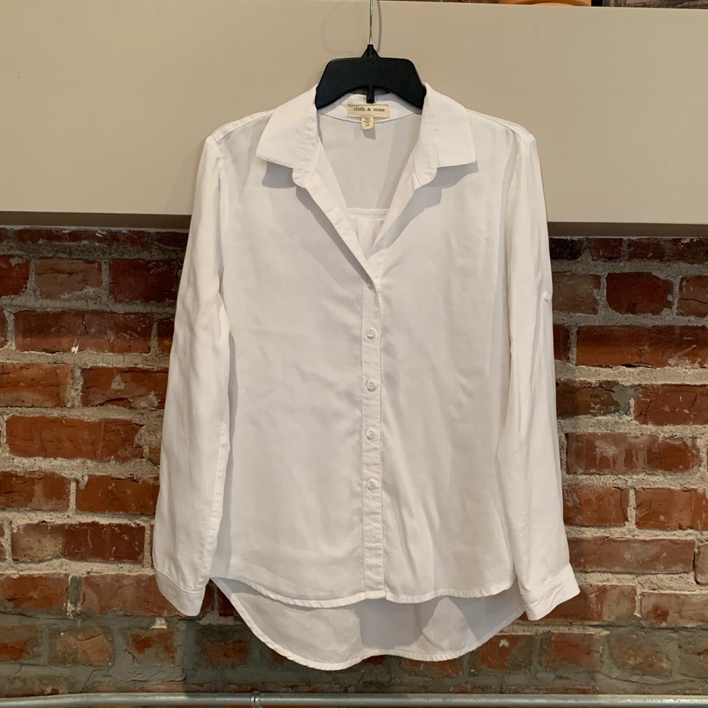 Cloth + Stone White Button Down | Womens Size XS